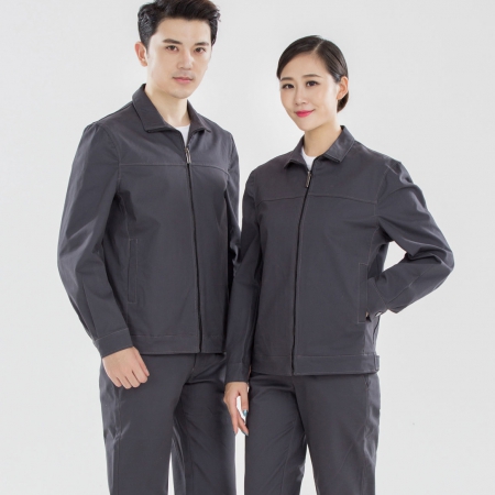 春秋工作服深灰色