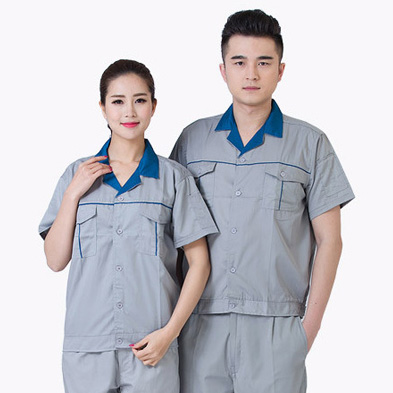 夏季短袖男女工作服