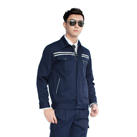 涤棉反光工作服